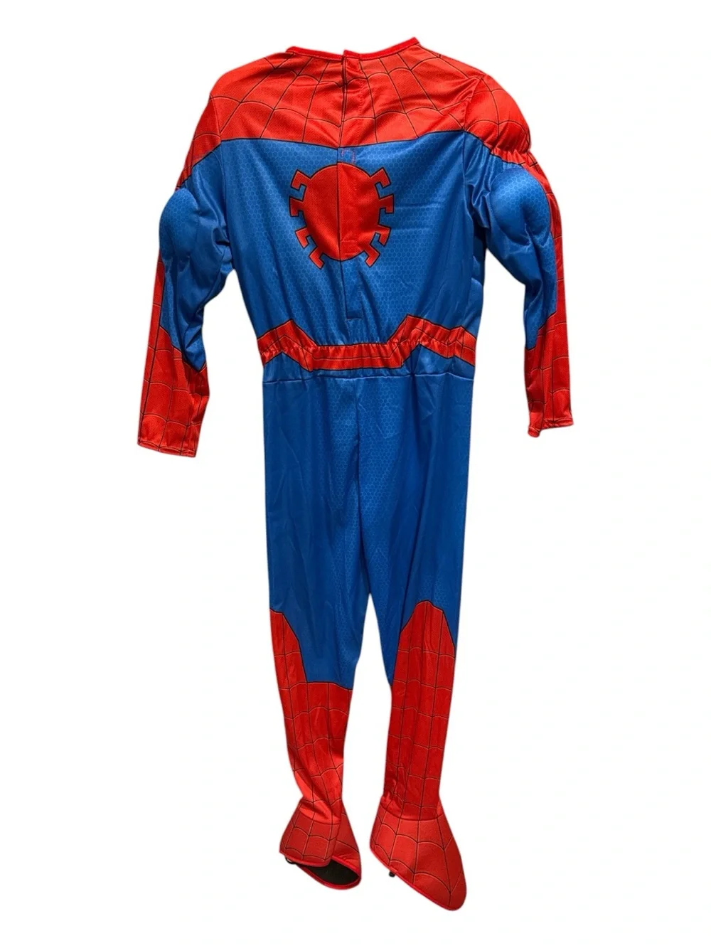Marvel Boys' Avengers Spider-Man Padded Jumpsuit Costume w Fabric Mask Size M(8) - Picture 4 of 5